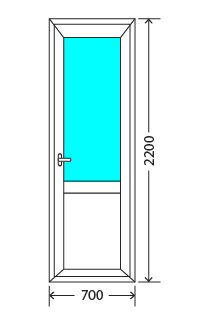 Балконный блок: дверь - Exprof XS-358 Верея